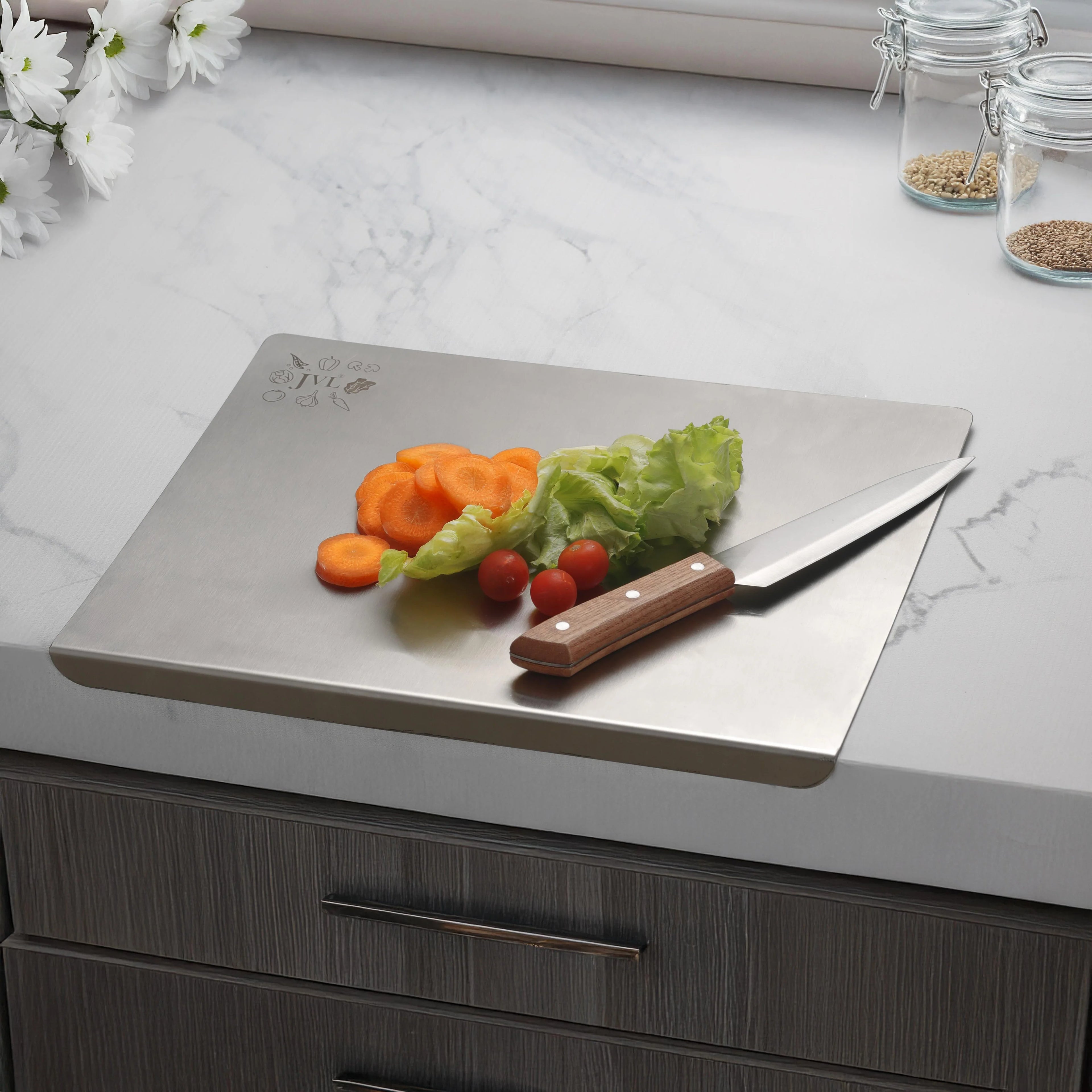 Multipurpose Stainless Steel Cutting Board
